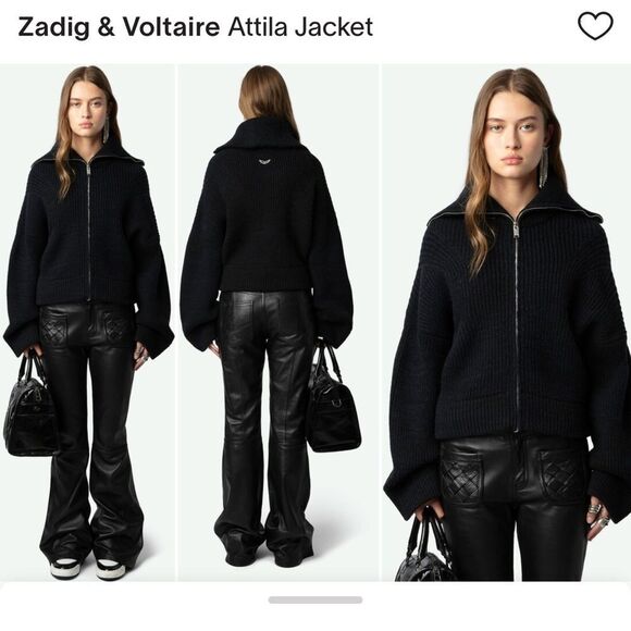 Zadig & Voltaire Attila Jacket NWOT Size M/L - Picture 1 of 16